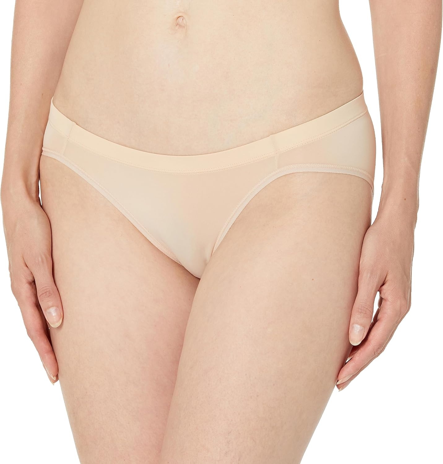 image:imageMaidenform Womens Bikini Underwear Barely There Microfiber Panties No Panty Lines 3packParis NudeModern DotParis Nude
