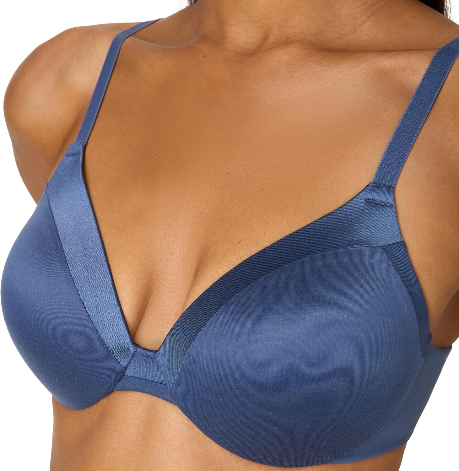 image:imageMaidenform Womens Comfort Devotion Underwire Bra Convertible Tshirt Bra Retired ColorsDungaree Blue