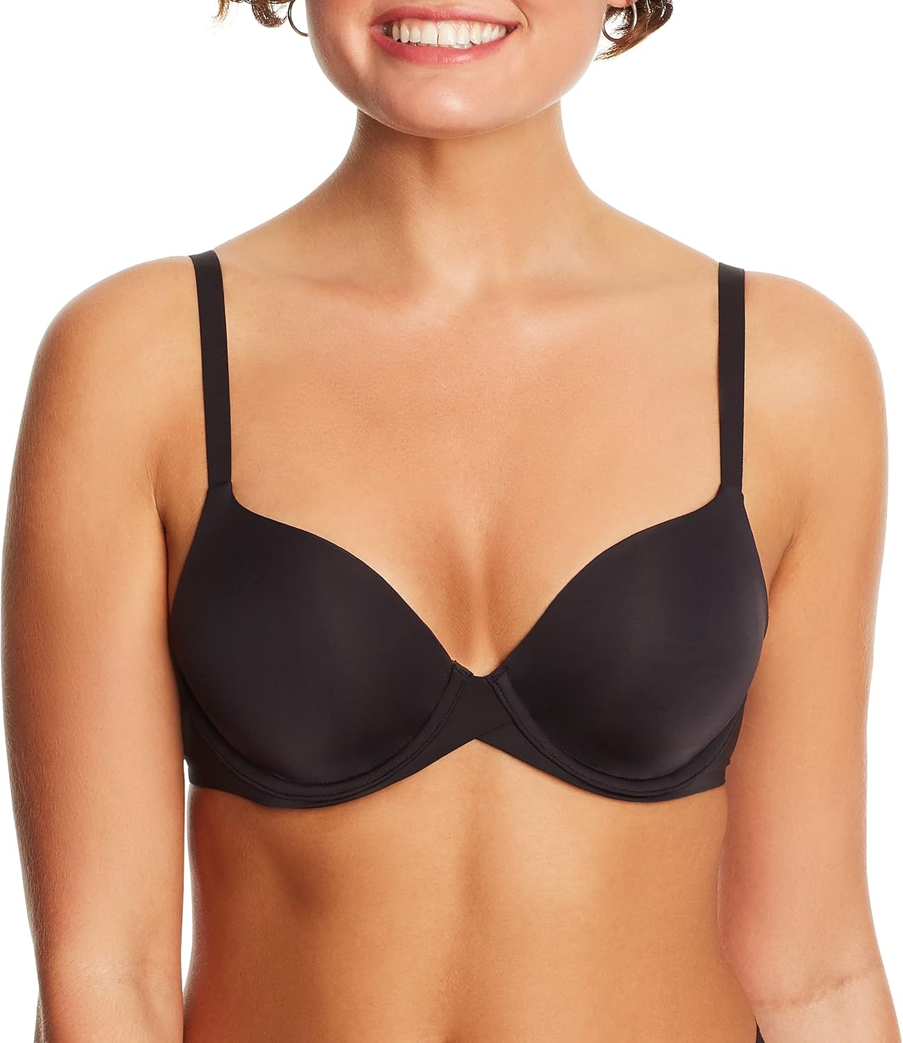 image:imageMaidenform Womens Demi Underwire Bra One Fab Fit Lightly Padded Bras for Women Convertible Straps PlusBlack