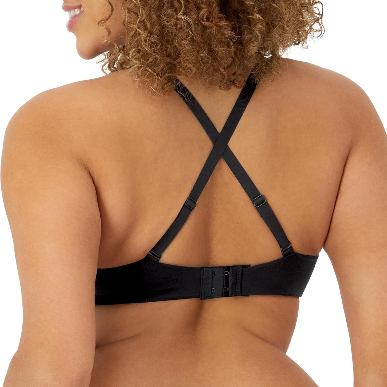 image:imageMaidenform Womens Demi Underwire Bra One Fab Fit Lightly Padded Bras for Women Convertible Straps PlusBlack