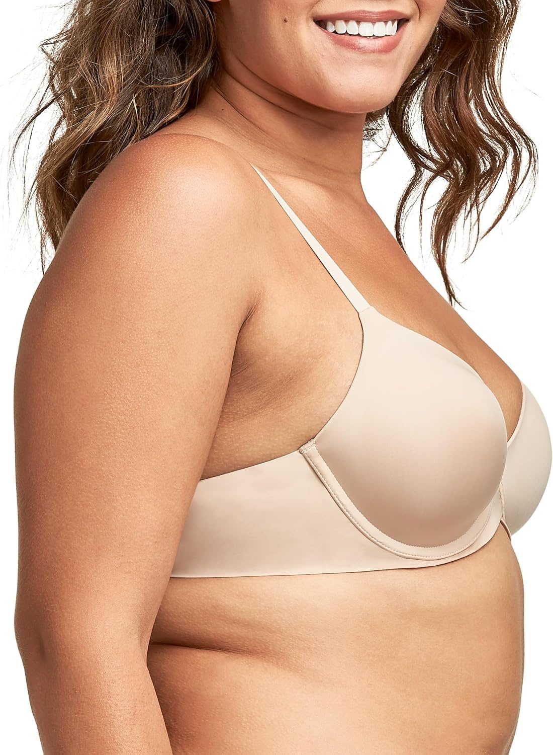 image:imageMaidenform Womens Demi Underwire Bra One Fab Fit Lightly Padded Bras for Women Convertible Straps PlusParis Nude