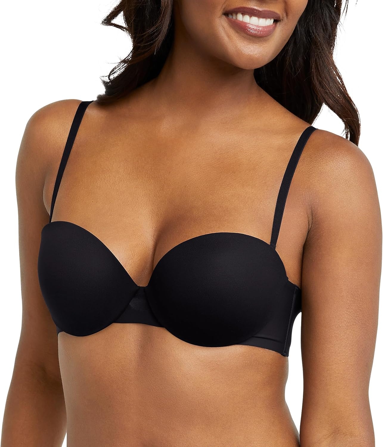 image:imageMaidenform Womens DreamWire MultiWay Underwire Bra Strapless 6Way Convertible BraBlack