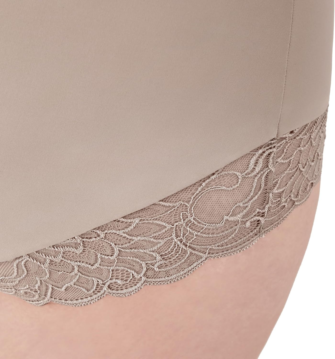 image:imageMaidenform Womens Eco Lace Firm Control Shaping Brief Moisturewicking Midbrief ShapewearEvening Blush