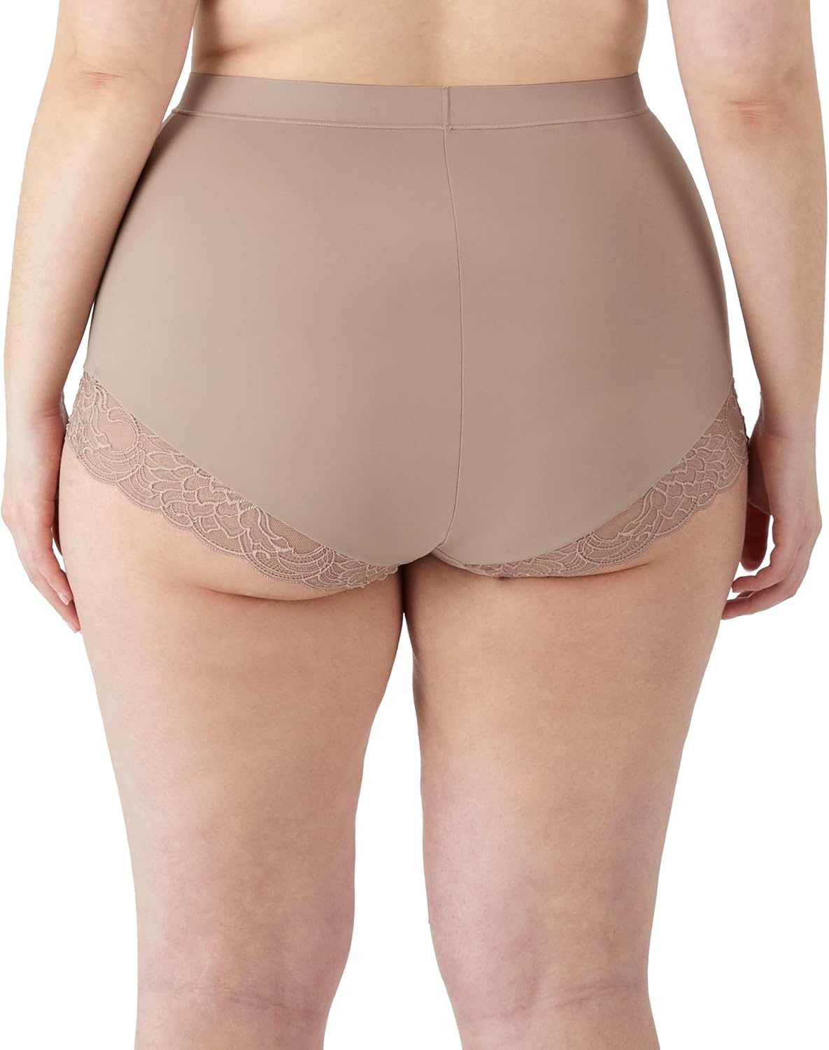image:imageMaidenform Womens Eco Lace Firm Control Shaping Brief Moisturewicking Midbrief ShapewearEvening Blush