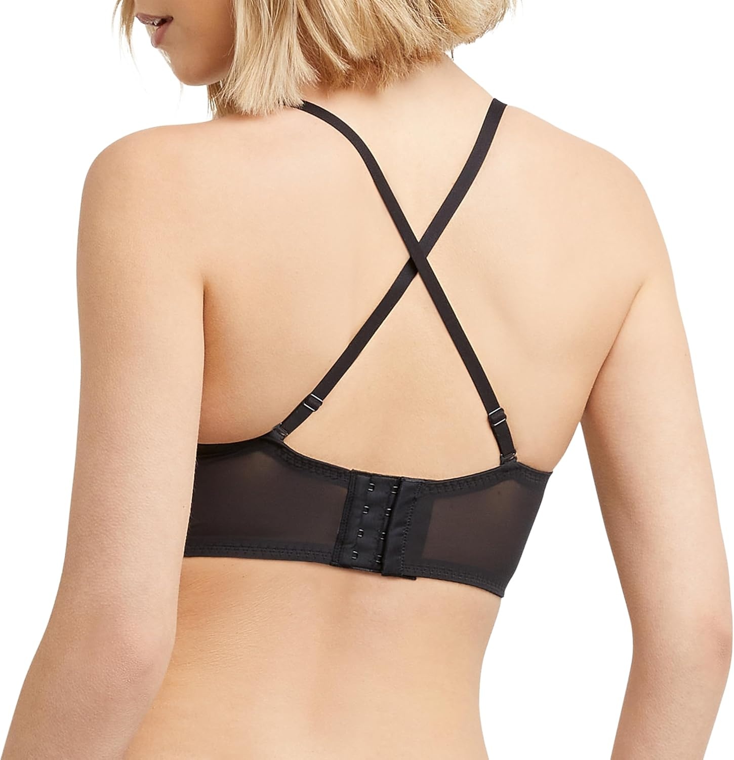 image:imageMaidenform Womens Lace Bralette Padded Longline Bralettes Convertible Wireless Bras for Women PlusBlack Bloom Lace