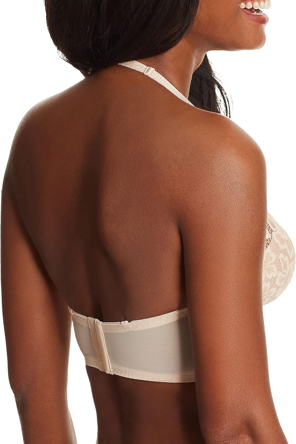 image:imageMaidenform Womens Lace Bralette Padded Longline Bralettes Convertible Wireless Bras for Women PlusParis Nude