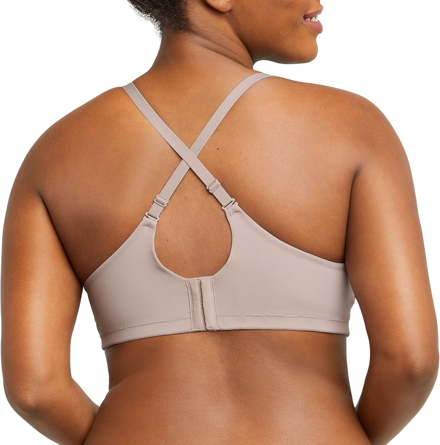 image:imageMaidenform Womens M Soft Support Wireless Bralette Soft Convertible Bra with LaceEvening Blush