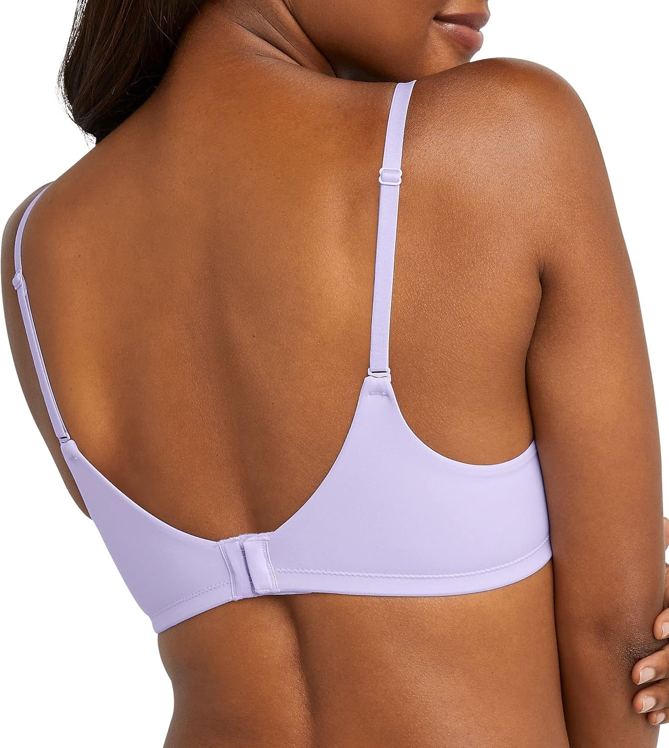 image:imageMaidenform Womens M Soft Support Wireless Bralette Soft Convertible Bra with LaceMisty Lilac