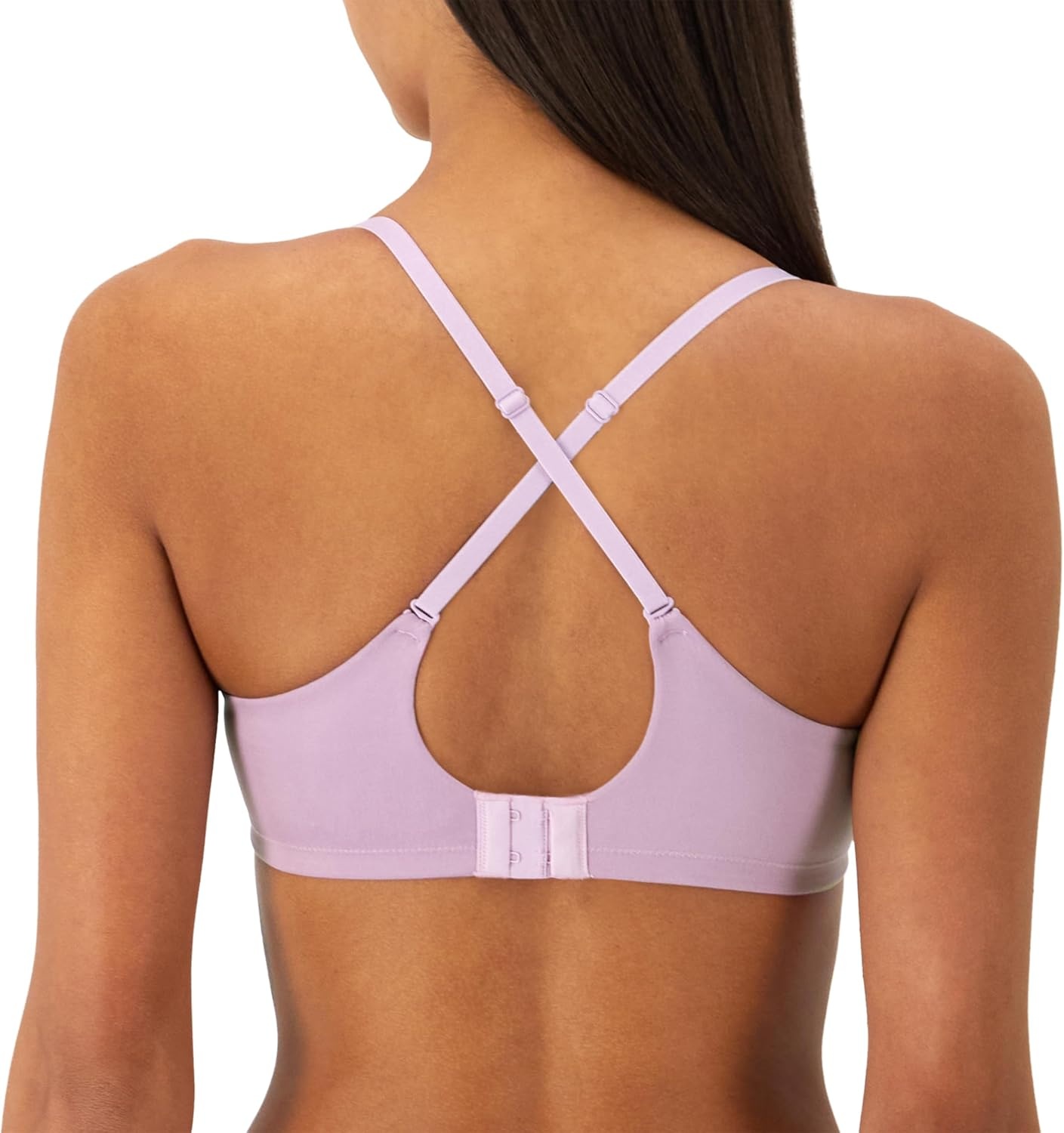 image:imageMaidenform Womens M Soft Support Wireless Bralette Soft Convertible Bra with LaceSojourn Lilac