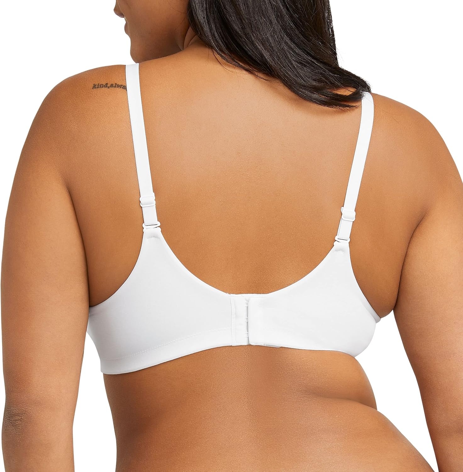 image:imageMaidenform Womens M Soft Support Wireless Bralette Soft Convertible Bra with LaceWhite