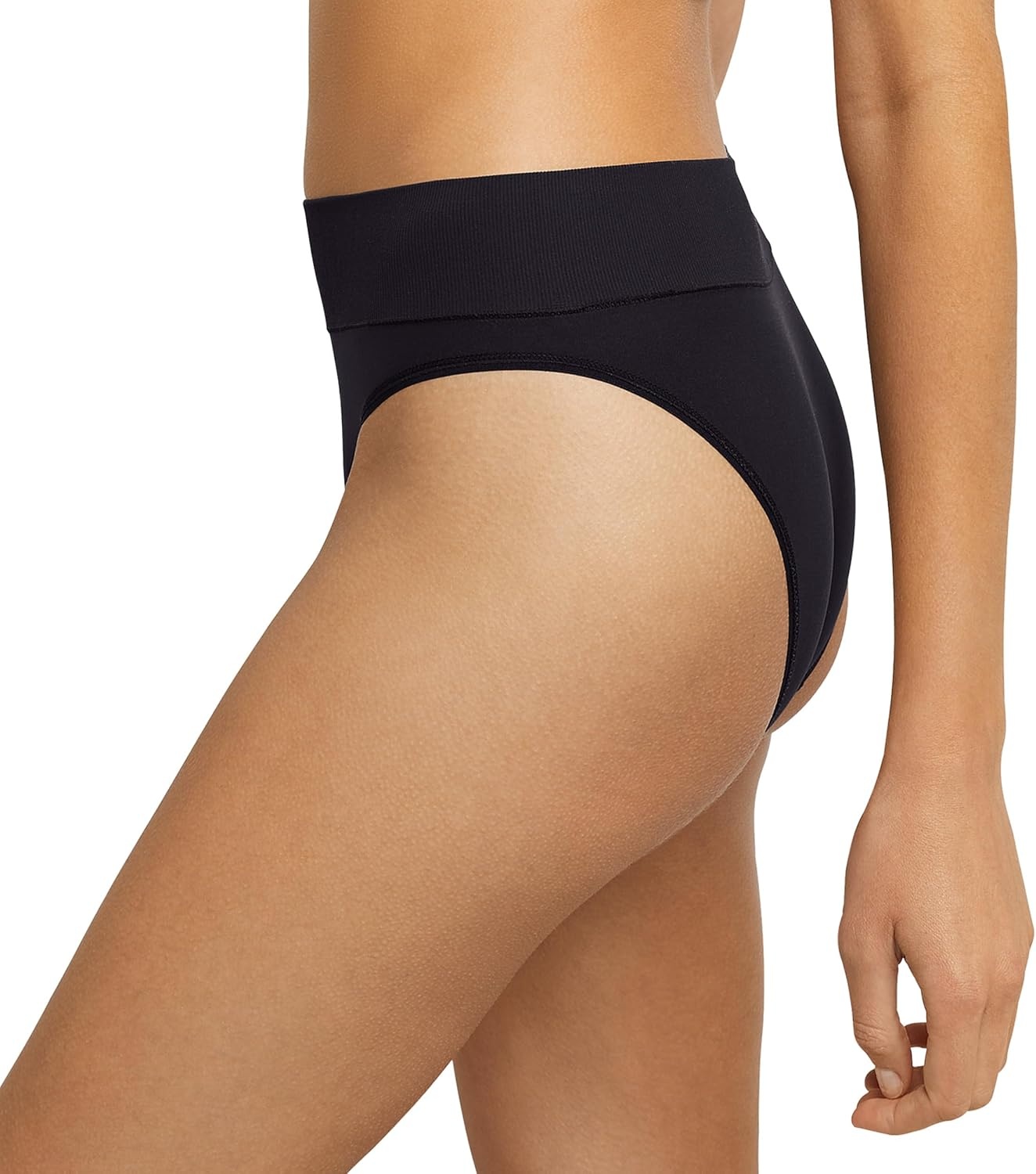 image:imageMaidenform Womens M Underwear Seamless HiCut Bikini Panties HighLeg Underwear for Women 3PackBlackBlackBlack