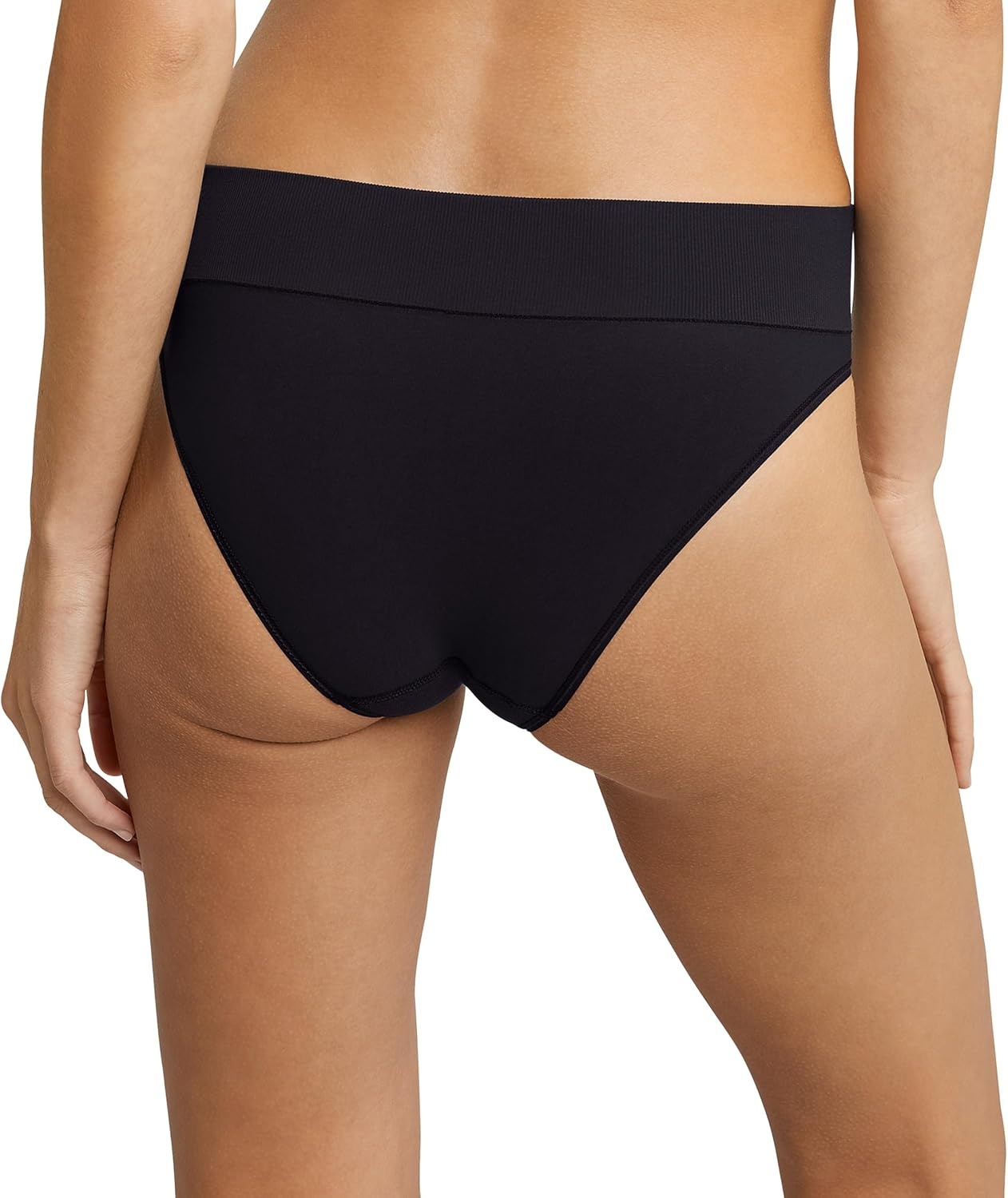 image:imageMaidenform Womens M Underwear Seamless HiCut Bikini Panties HighLeg Underwear for Women 3PackBlackBlackBlack