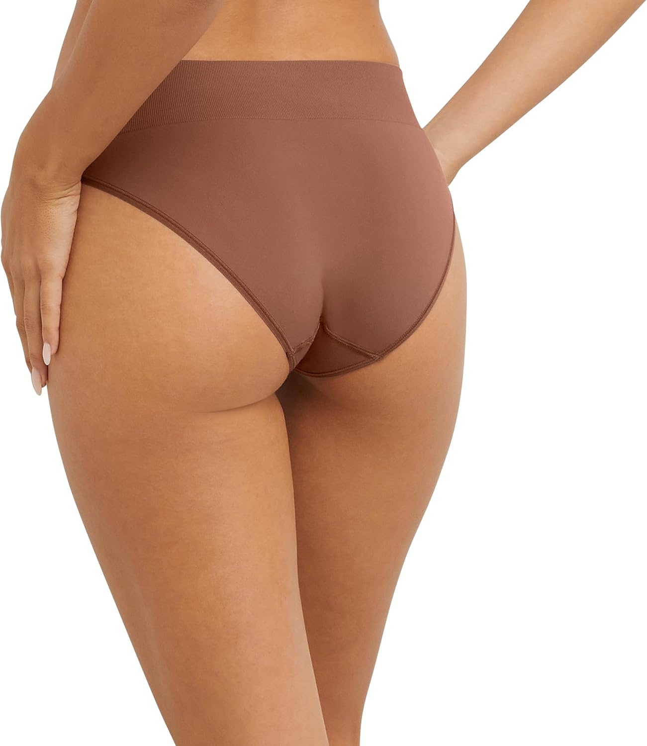 image:imageMaidenform Womens M Underwear Seamless HiCut Bikini Panties HighLeg Underwear for Women 3PackBlackEvening BlushBronzed Chestnut