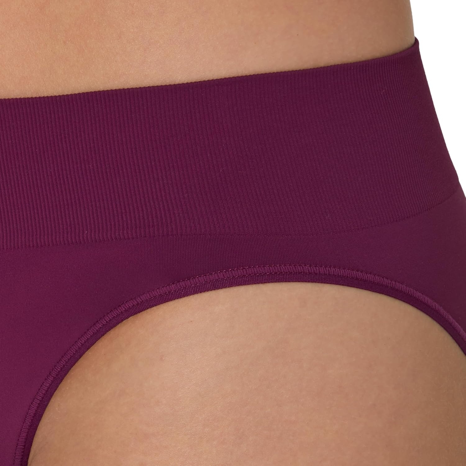 image:imageMaidenform Womens M Underwear Seamless HiCut Bikini Panties HighLeg Underwear for Women 3PackEvening BlushPewter GreenAutumn Orchid