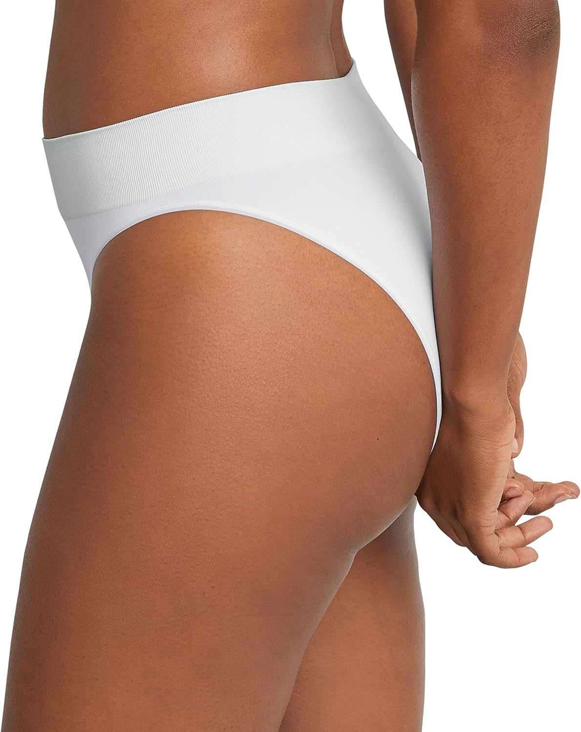 image:imageMaidenform Womens M Underwear Seamless HiCut Bikini Panties HighLeg Underwear for Women 3PackSandshellWhiteSandshell