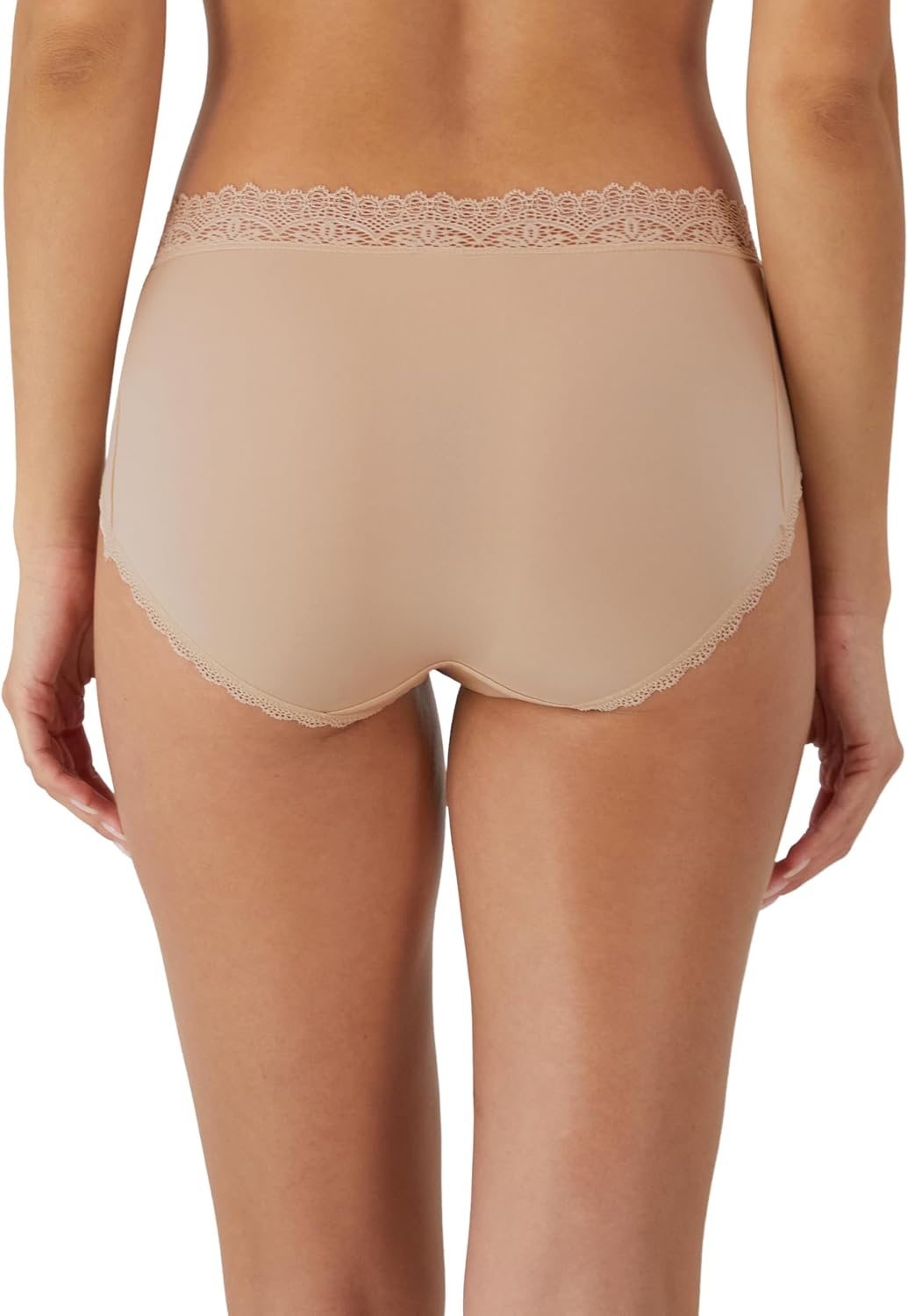image:imageMaidenform Womens Microfiber Bikini Underwear Midrise Bikini Panties 3packAlmond LaceEvening Blush LacePretty Blush Lace