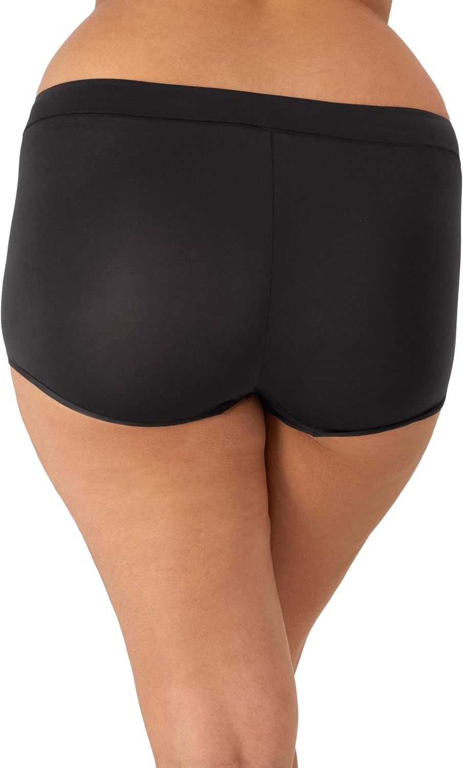 image:imageMaidenform Womens Microfiber Boyshort Underwear Midrise Boyshort Panties 3packBlackBlackBlack Moon Dot Print