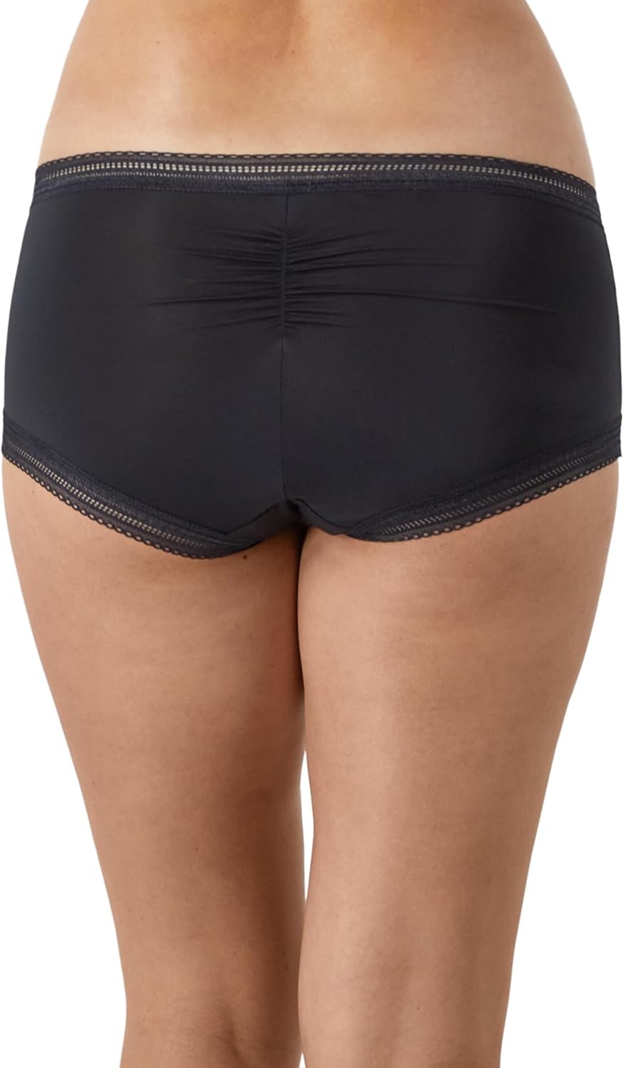 image:imageMaidenform Womens Microfiber Boyshort Underwear Modern Full Coverage Boyshort Panty 3packBlackBlackBlack