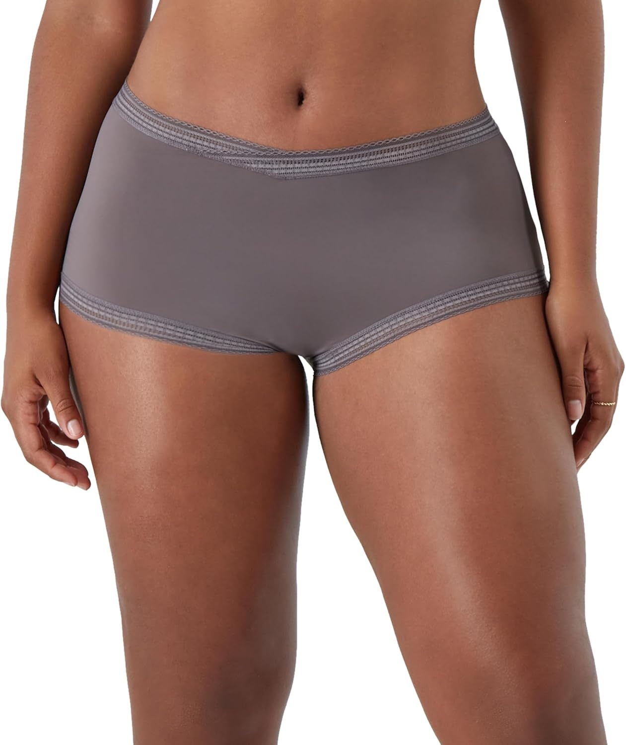 image:imageMaidenform Womens Microfiber Boyshort Underwear Modern Full Coverage Boyshort Panty 3packBlackEvening BlushSparrow