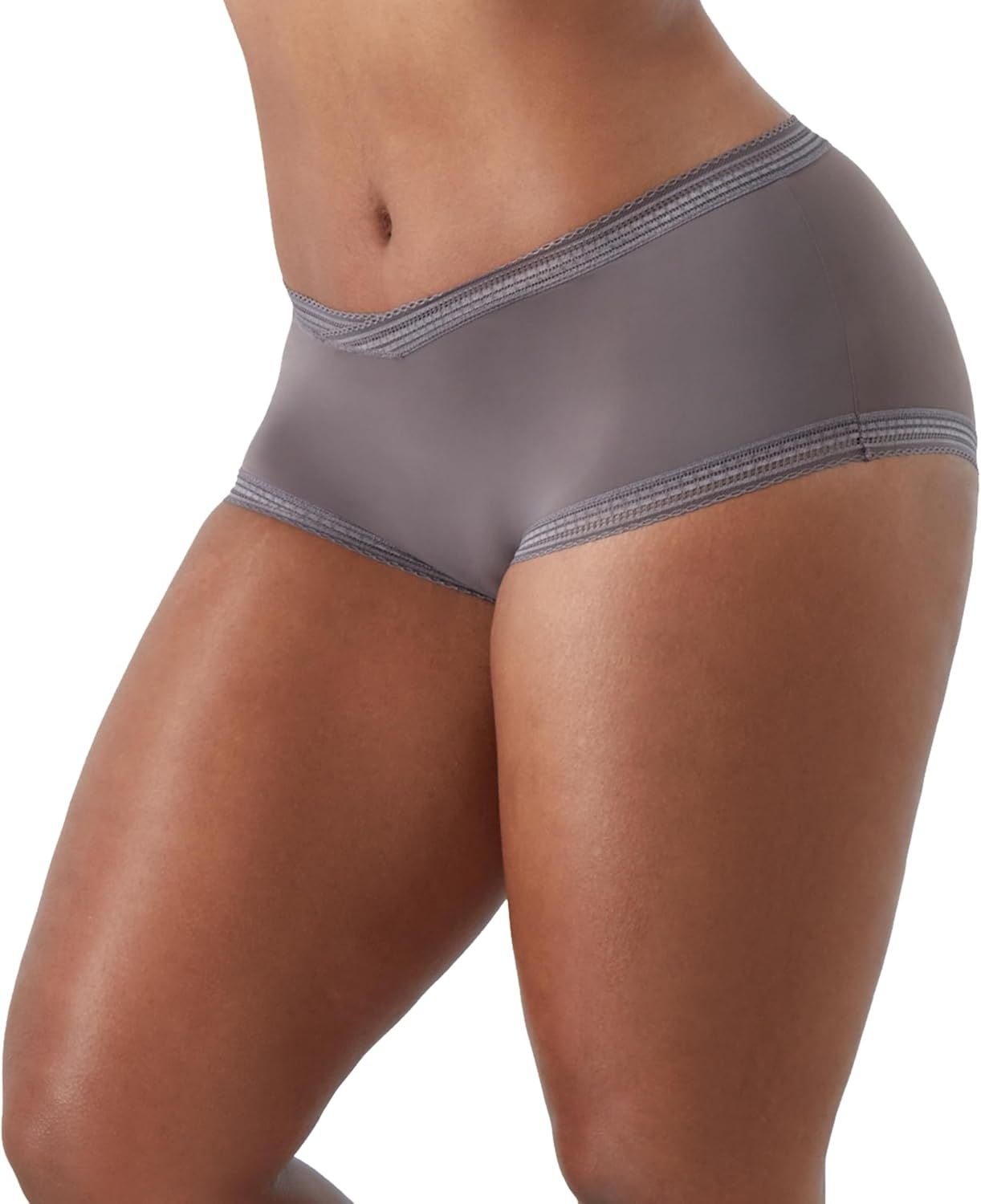 image:imageMaidenform Womens Microfiber Boyshort Underwear Modern Full Coverage Boyshort Panty 3packBlackEvening BlushSparrow