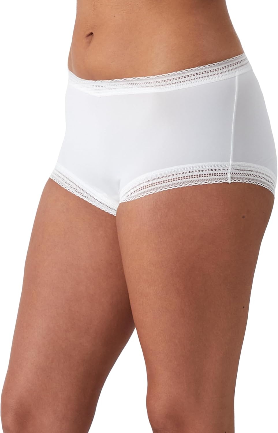 image:imageMaidenform Womens Microfiber Boyshort Underwear Modern Full Coverage Boyshort Panty 3packWhiteSandshellEvening Blush