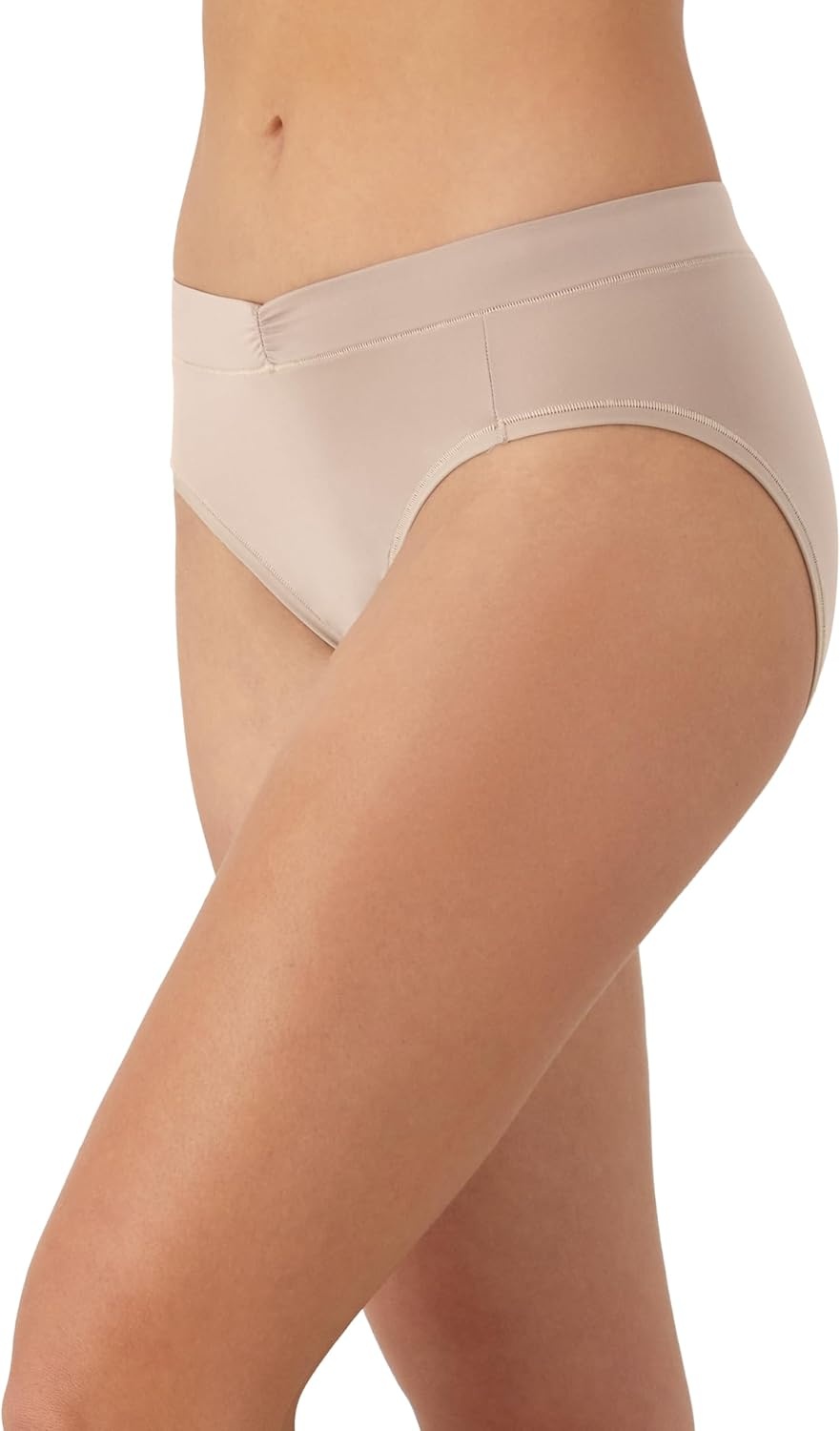 image:imageMaidenform Womens Microfiber High Leg Underwear Highrise Tailored High Leg Panties 3packAlmondEvening BlushPretty Blush
