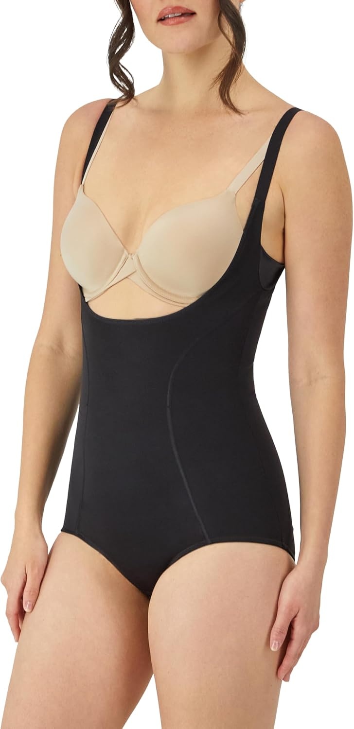 image:imageMaidenform Womens Open Bust Shapewear Wear Your Own Bra Smoothing Shapewear BrieferBlack