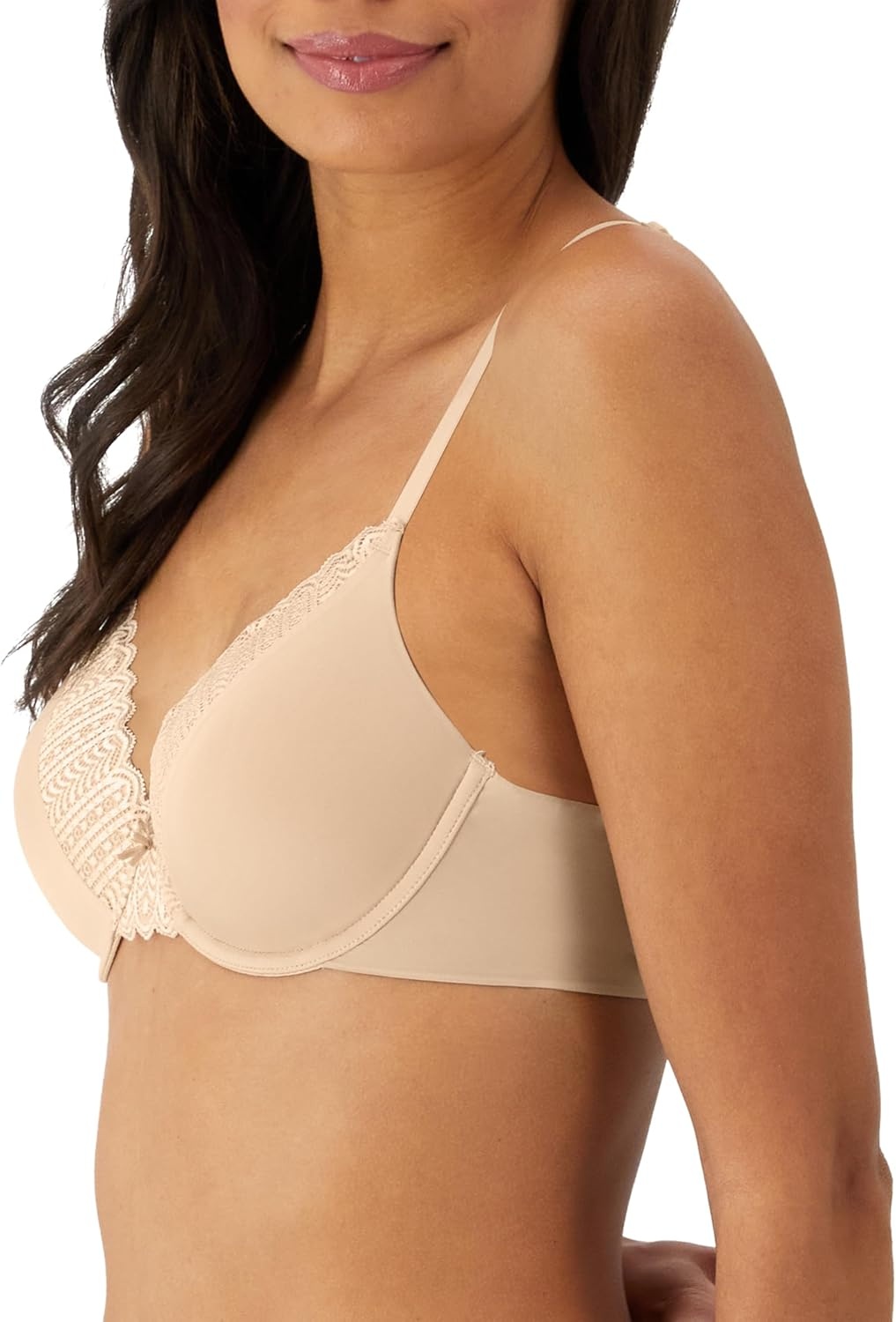 image:imageMaidenform Womens Padded Underwire Bra Full Coverage TShirt Bras for Women Convertible Seamless PlusAlmond