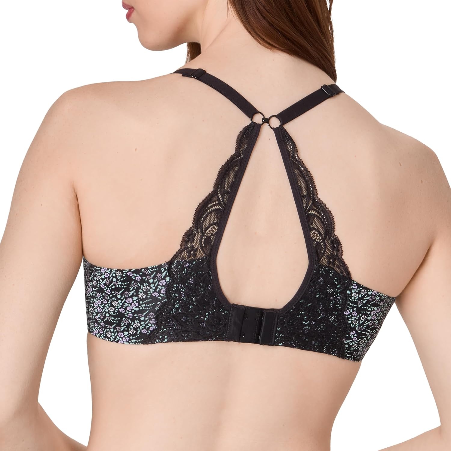 image:imageMaidenform Womens Padded Underwire Bra Full Coverage TShirt Bras for Women Convertible Seamless PlusBlack Ditsy Drama Prt