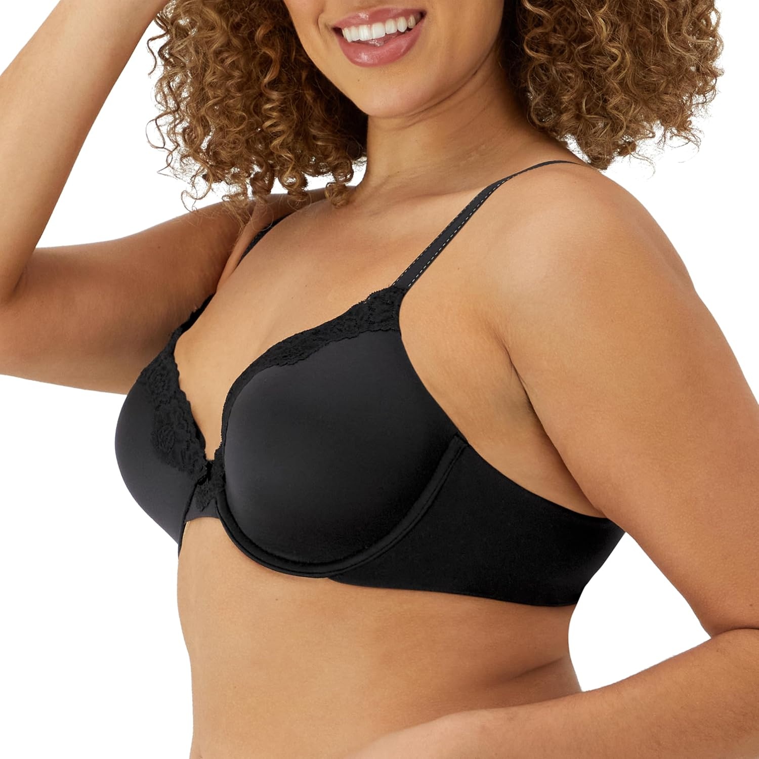 image:imageMaidenform Womens Padded Underwire Bra Full Coverage TShirt Bras for Women Convertible Seamless PlusBlackBody Beige Lining