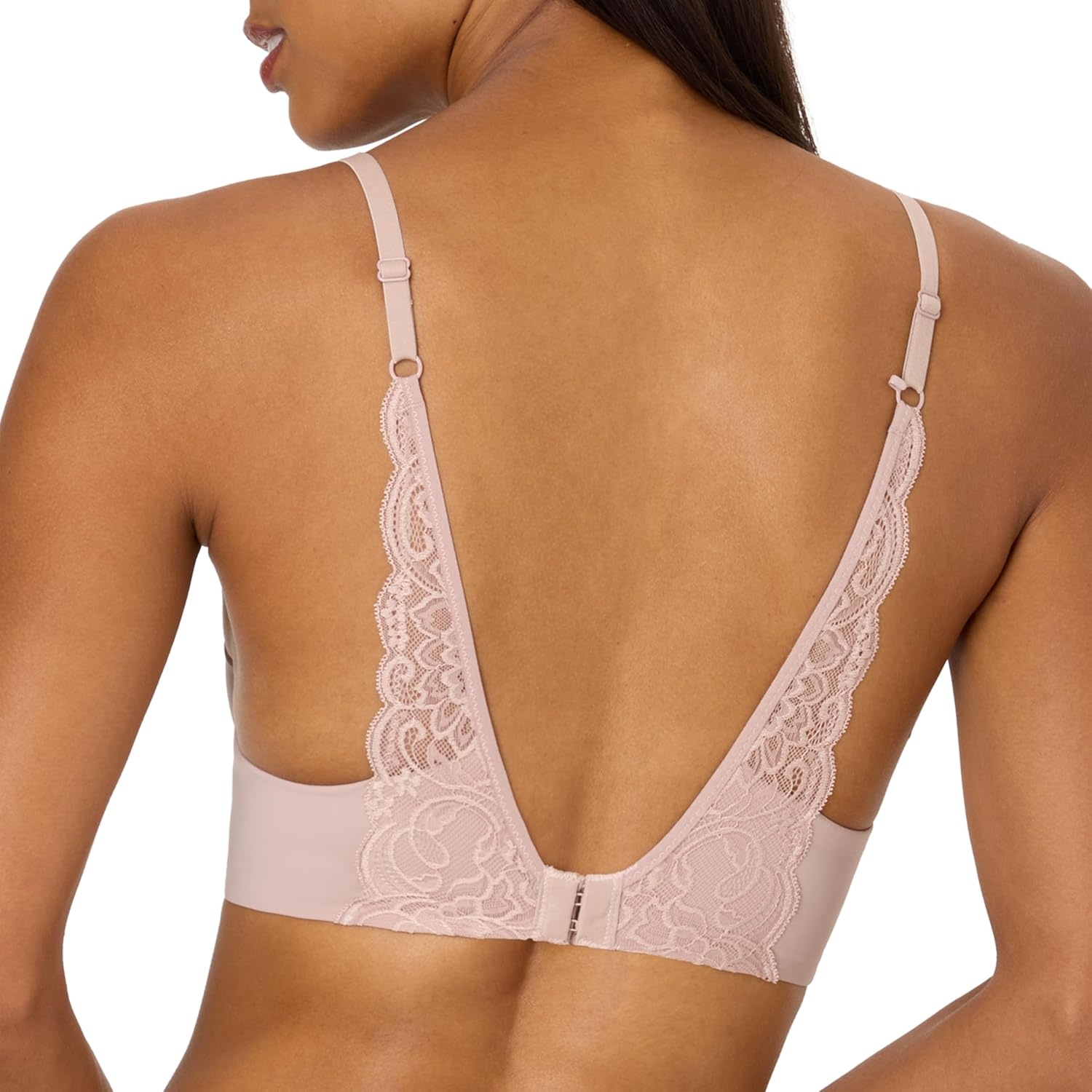 image:imageMaidenform Womens Padded Underwire Bra Full Coverage TShirt Bras for Women Convertible Seamless PlusEvening Blush Bloom Lace