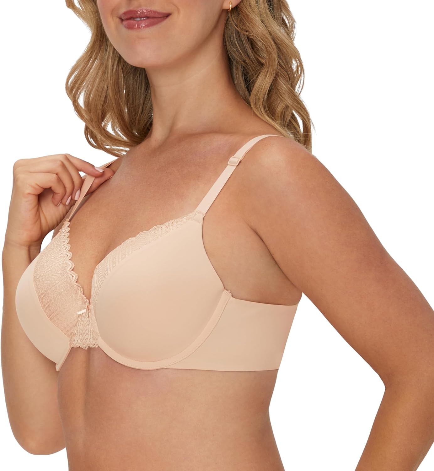 image:imageMaidenform Womens Padded Underwire Bra Full Coverage TShirt Bras for Women Convertible Seamless PlusSandshell