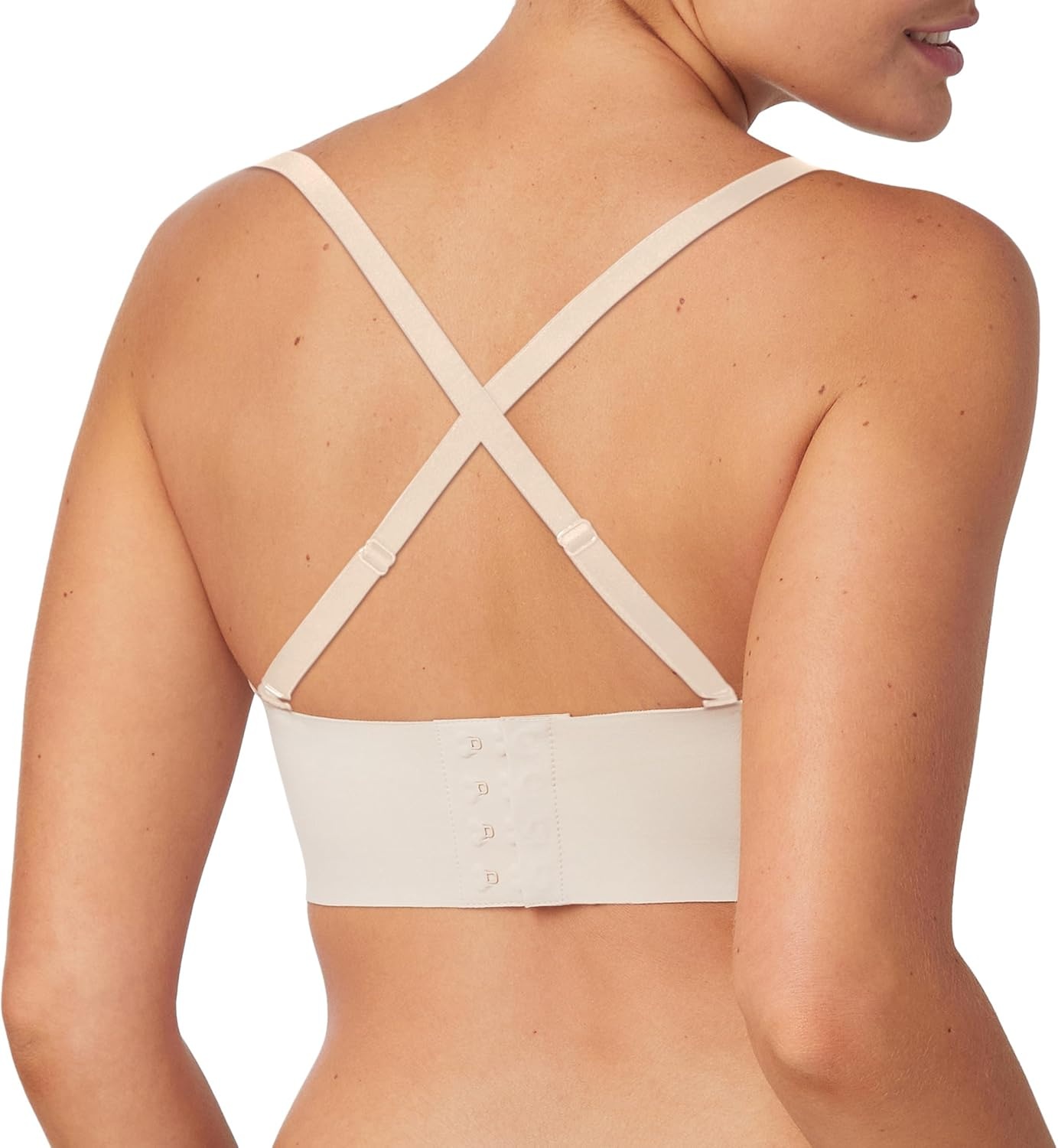 image:imageMaidenform Womens Pure Comfort Strapless Stayput Wireless Fullcoverage Convertible BraAlmond