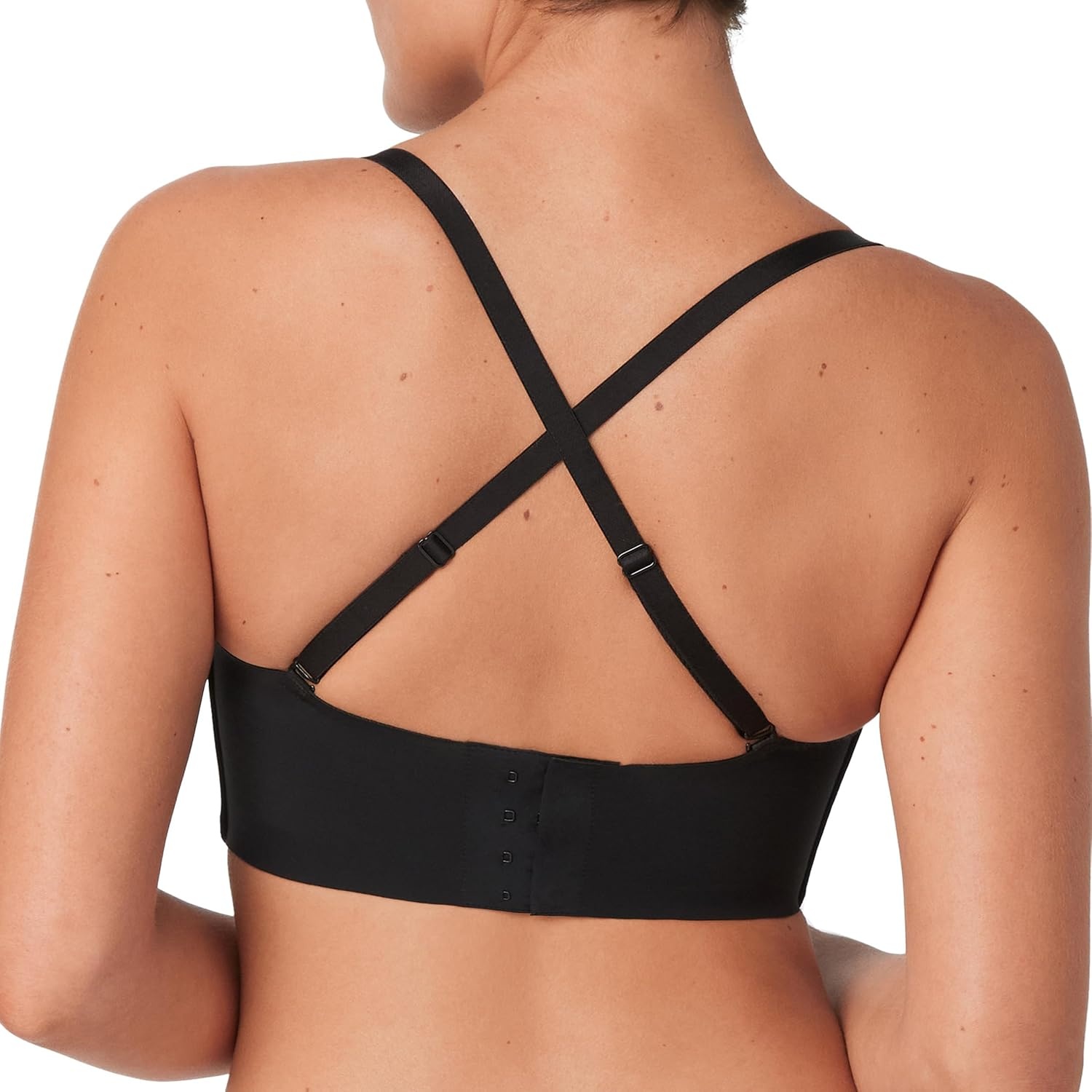 image:imageMaidenform Womens Pure Comfort Strapless Stayput Wireless Fullcoverage Convertible BraBlack