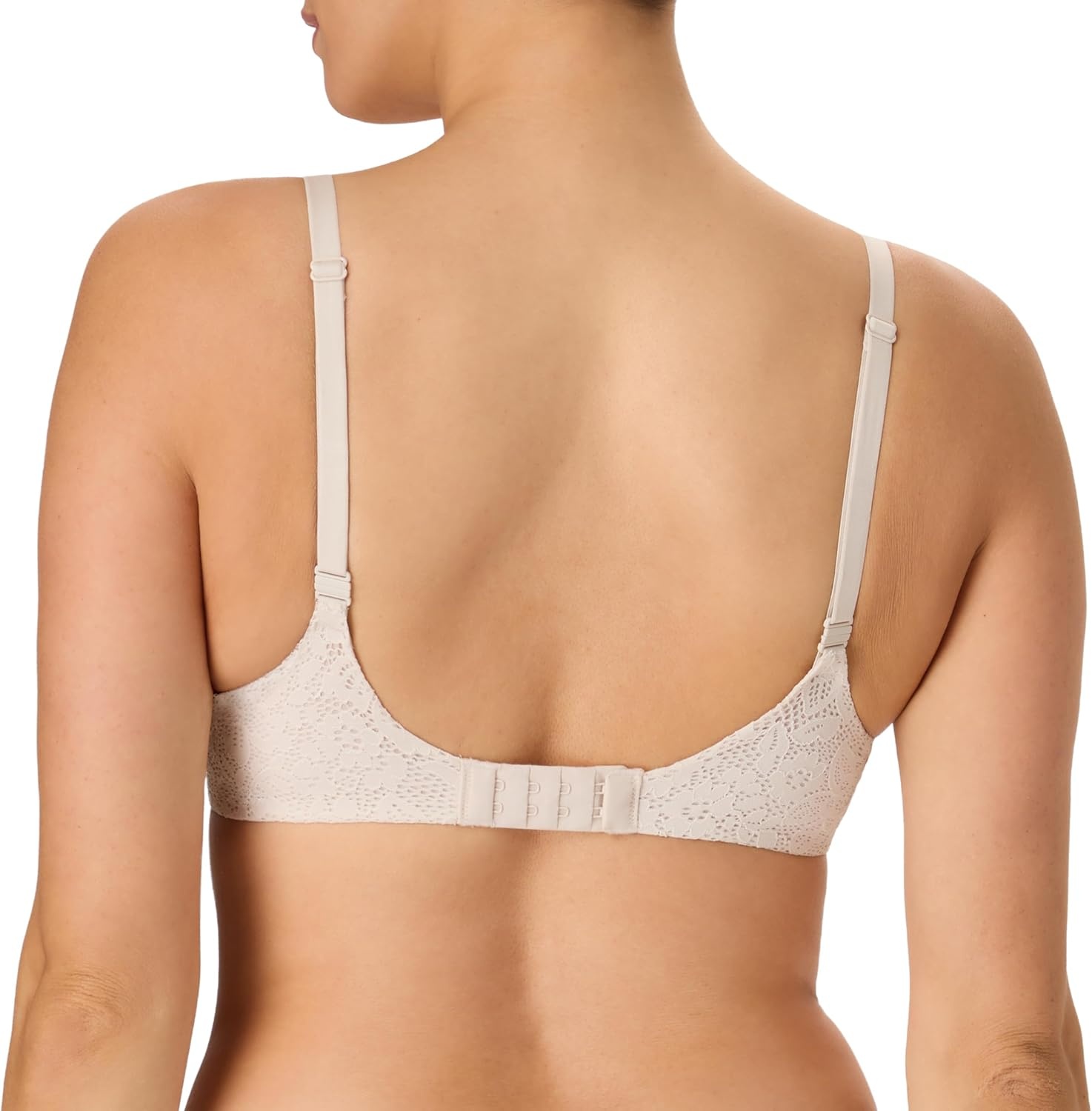 image:imageMaidenform Womens PushUp Bra with Custom Lift One Underwire Bras for Women Convertible PlusBeige Bisque Lace