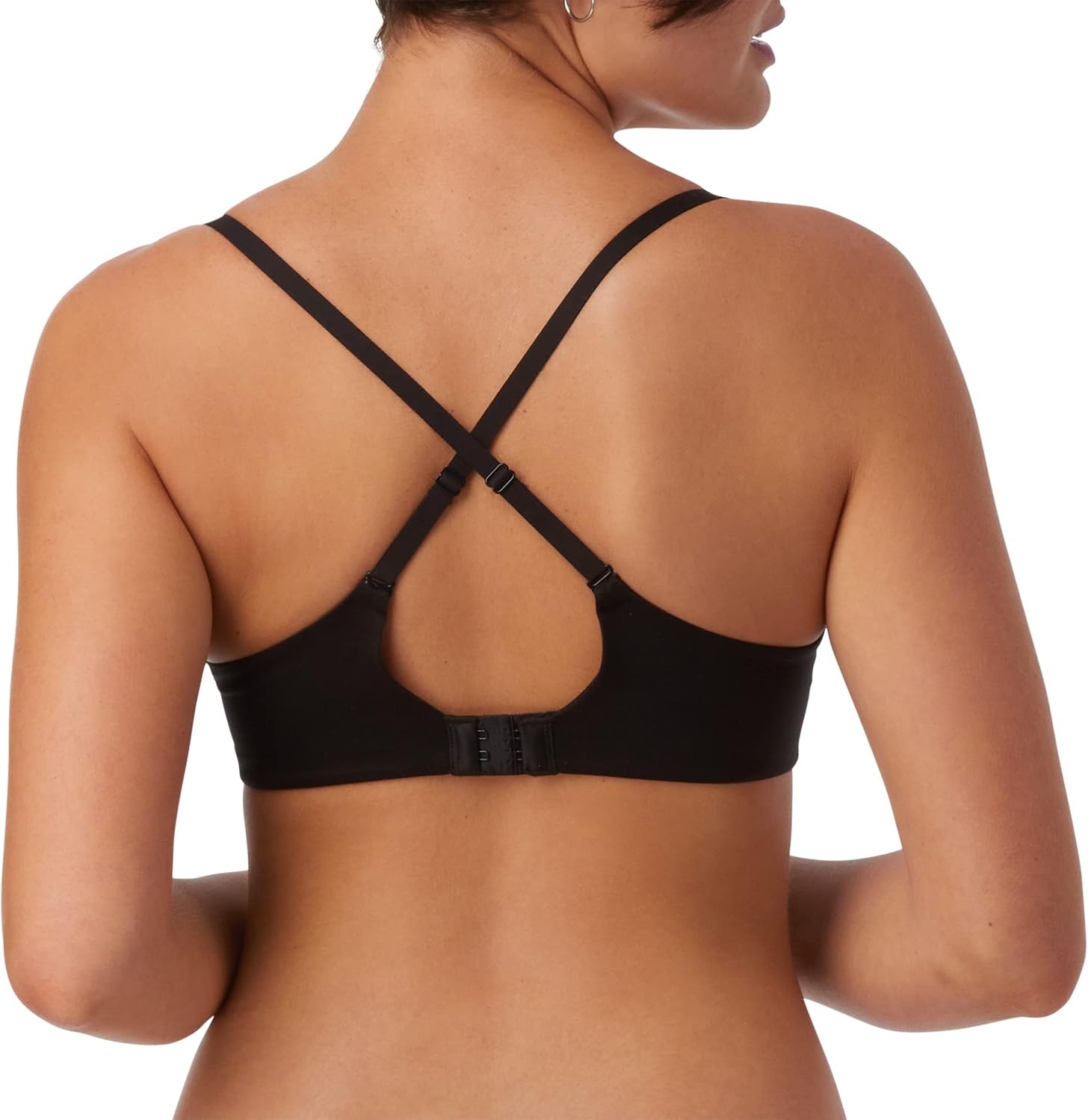 image:imageMaidenform Womens PushUp Bra with Microfiber Comfort Devotion Your Lift Underwire Bras for Women Convertible LaceBlackEvening Blush