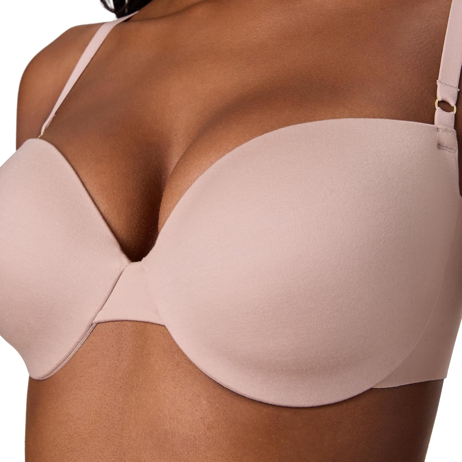 image:imageMaidenform Womens Pushup Bra Comfortable Underwire Lace Bras for Women Sexy Lace Natural Lift Adjustable StrapsEvening Blush