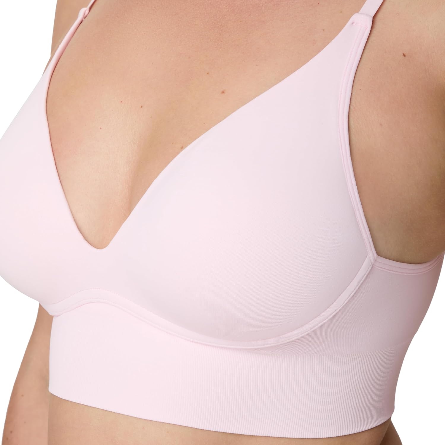 image:imageMaidenform Womens Pushup Bra M Seamless Lift Longline Bralettes Bras for Women Seamless Convertible Plus Sizes TooBallerina Slipper