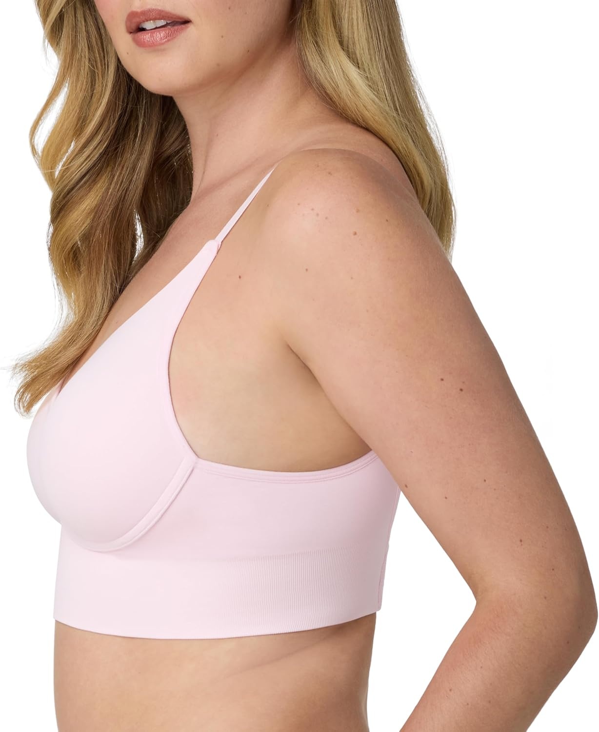 image:imageMaidenform Womens Pushup Bra M Seamless Lift Longline Bralettes Bras for Women Seamless Convertible Plus Sizes TooBallerina Slipper