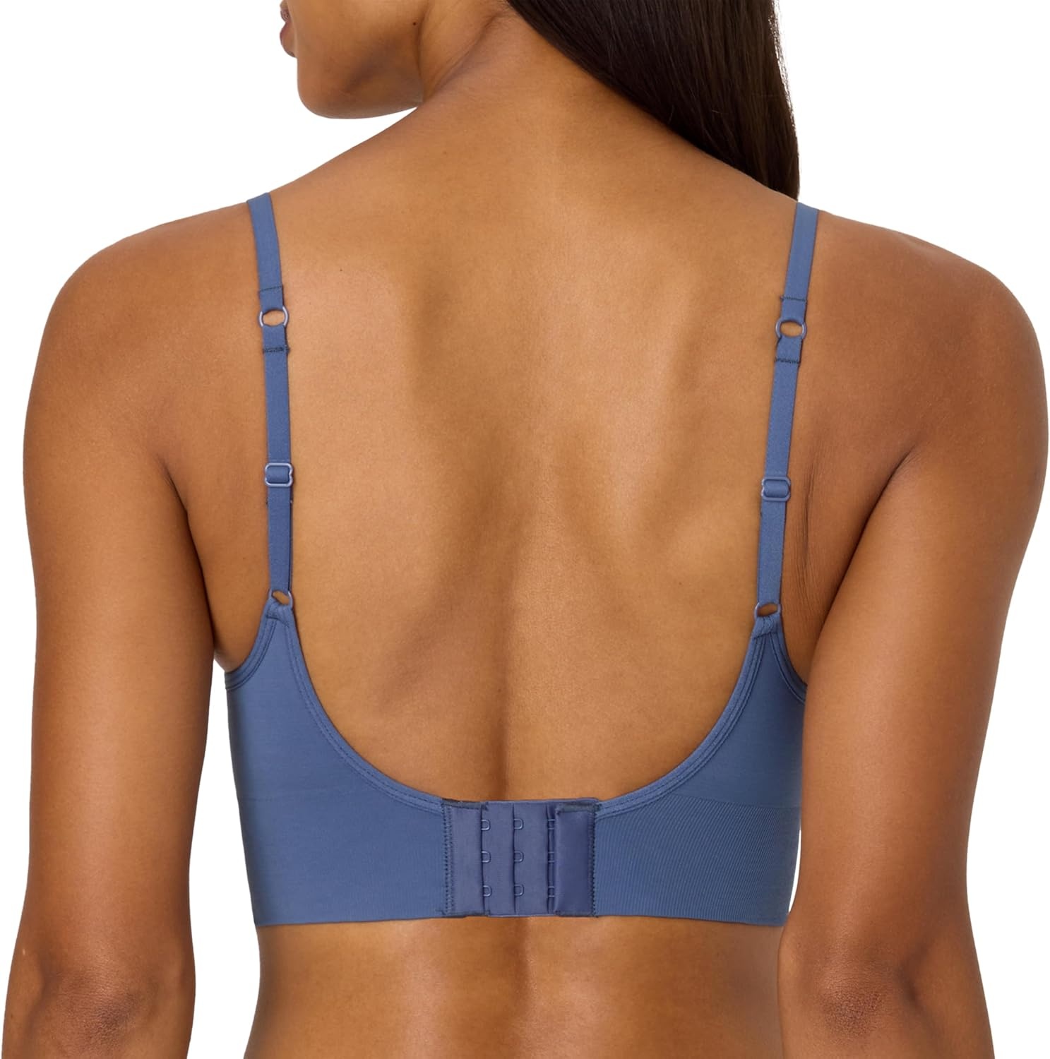 image:imageMaidenform Womens Pushup Bra M Seamless Lift Longline Bralettes Bras for Women Seamless Convertible Plus Sizes TooDungaree Blue