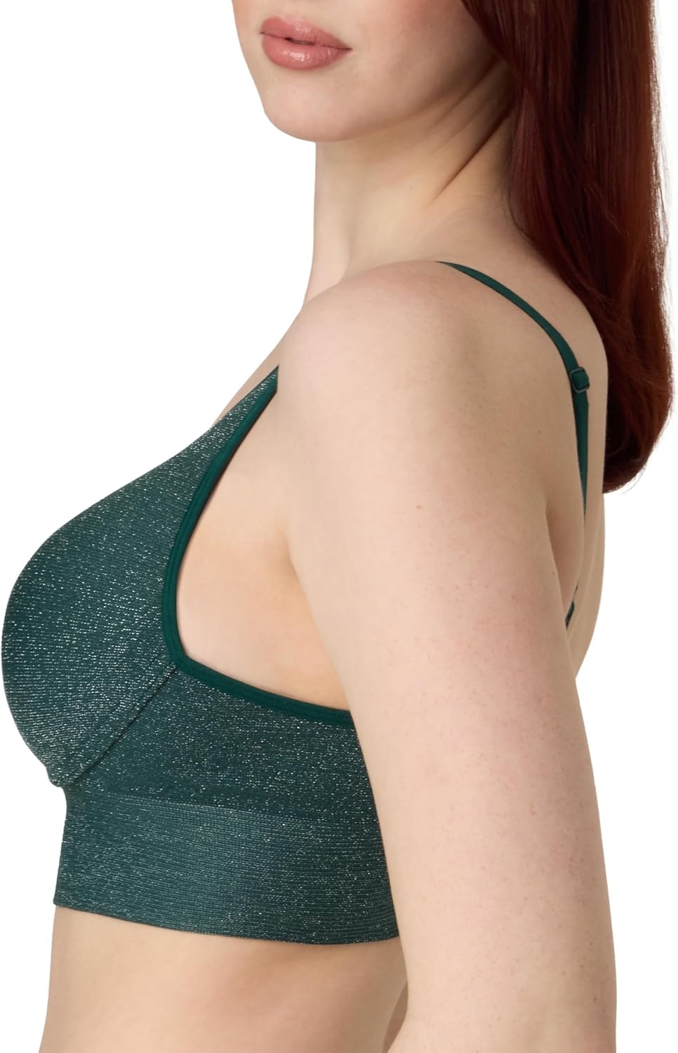 image:imageMaidenform Womens Pushup Bra M Seamless Lift Longline Bralettes Bras for Women Seamless Convertible Plus Sizes TooFashion GreenSilver