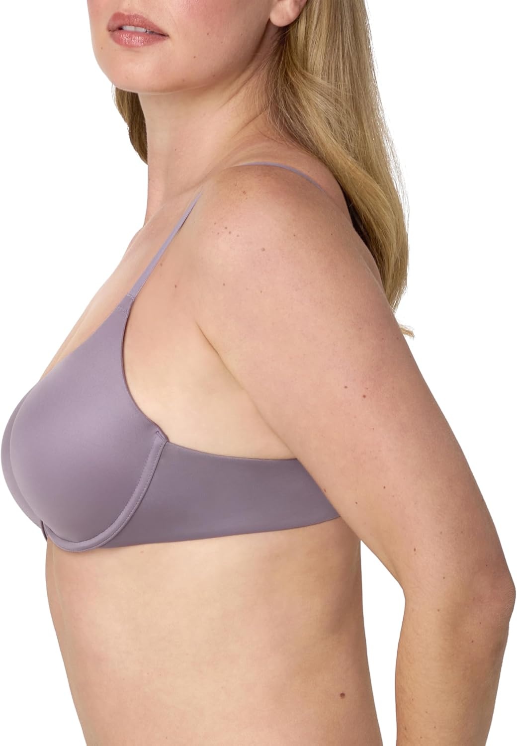image:imageMaidenform Womens Pushup Bra with Dreamwire NoPoke Underwire Pushup Bras for Women Convertible Demi Coverage SexyPerfectly Purple