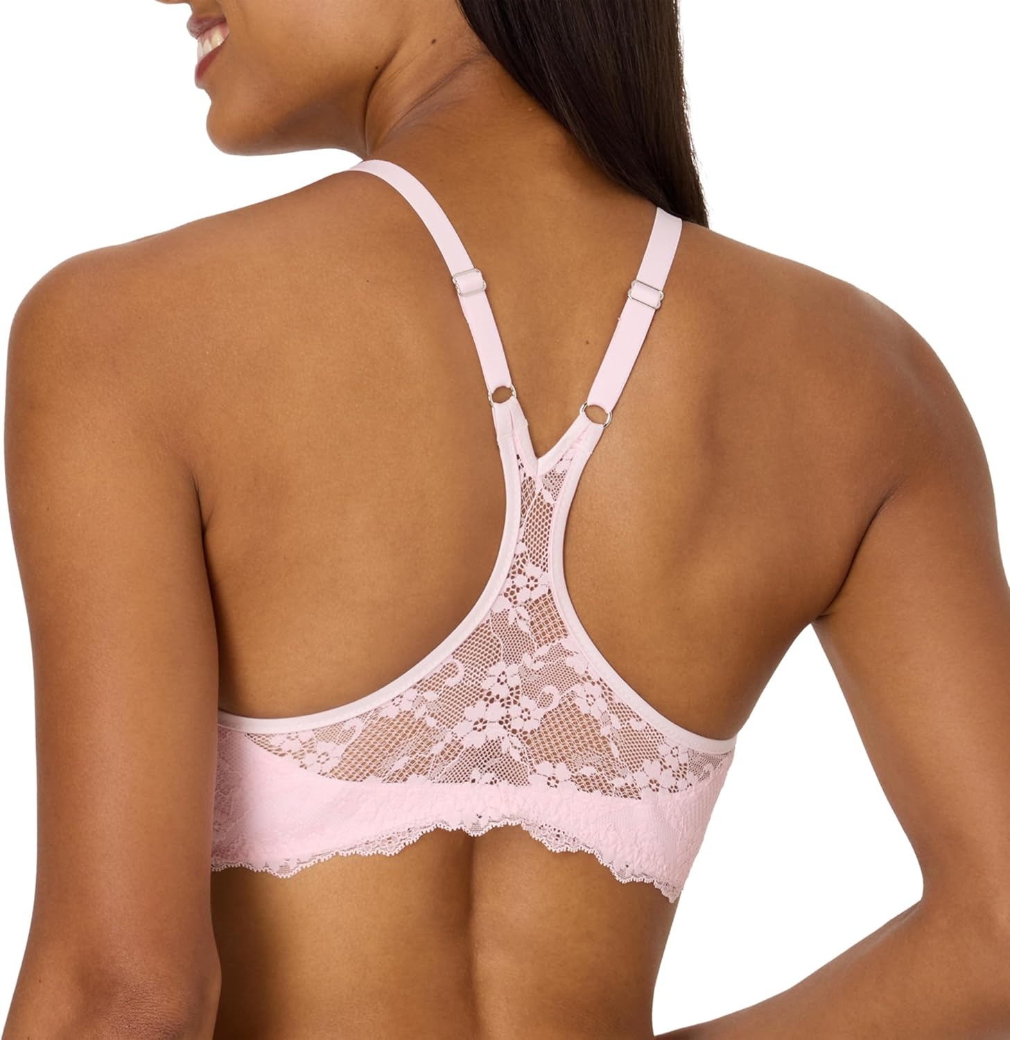 image:imageMaidenform Womens Racerback Bra with Shaping amp Support One Fab Fit Underwire Bras for Women Lightly Lined Front CloseBallerina Slipper
