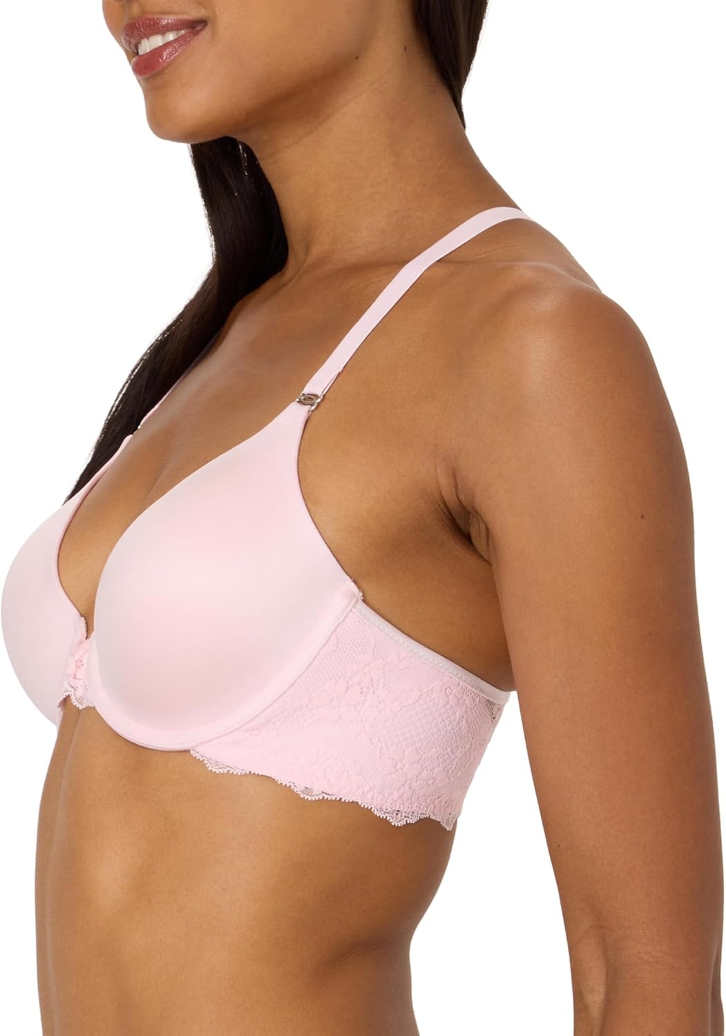 image:imageMaidenform Womens Racerback Bra with Shaping amp Support One Fab Fit Underwire Bras for Women Lightly Lined Front CloseBallerina Slipper