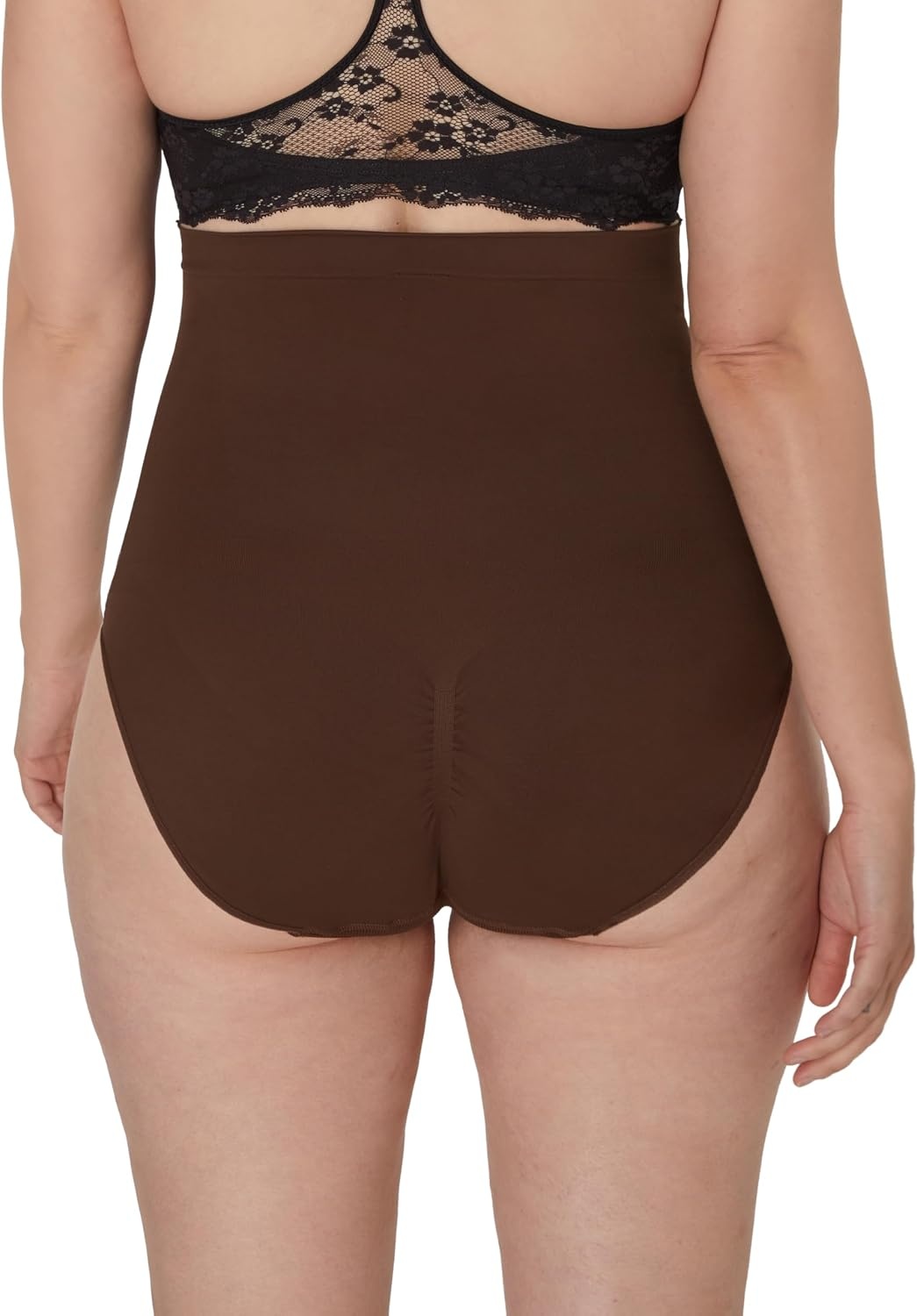 image:imageMaidenform Womens Seamless Shapewear Tummy Control Highwaist Brief Firm Control Shapewear PantyJust Brown