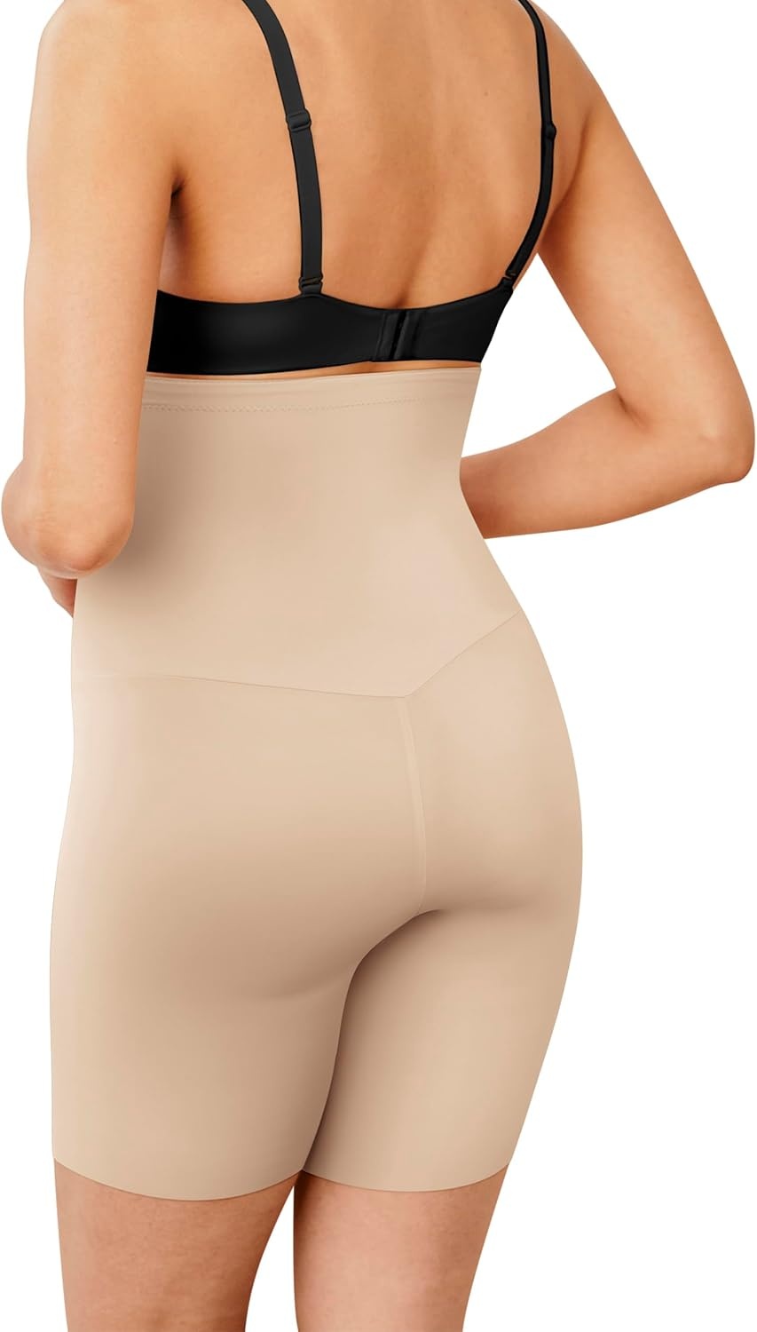 image:imageMaidenform Womens Shapewear Highwaist Thigh Slimmer Tummy Control Thigh Slimmer Firm Control Shapewear for WomenLatte Lift