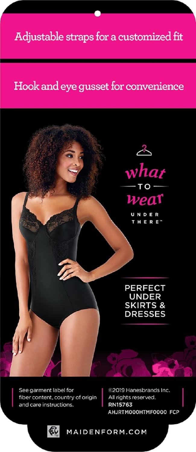 image:imageMaidenform Womens Shapewear Tummy Control Bodysuit BuiltIn Underwire Bra Ultra Firm Control Shapewear for WomenCaramel