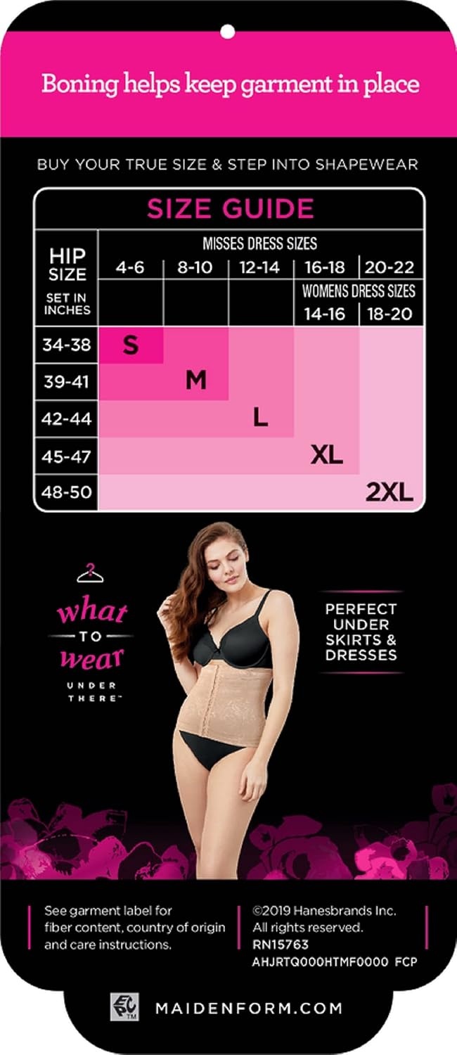 image:imageMaidenform Womens Shapewear Waist Nipper Ultra Firm Control TrainerBody Beige
