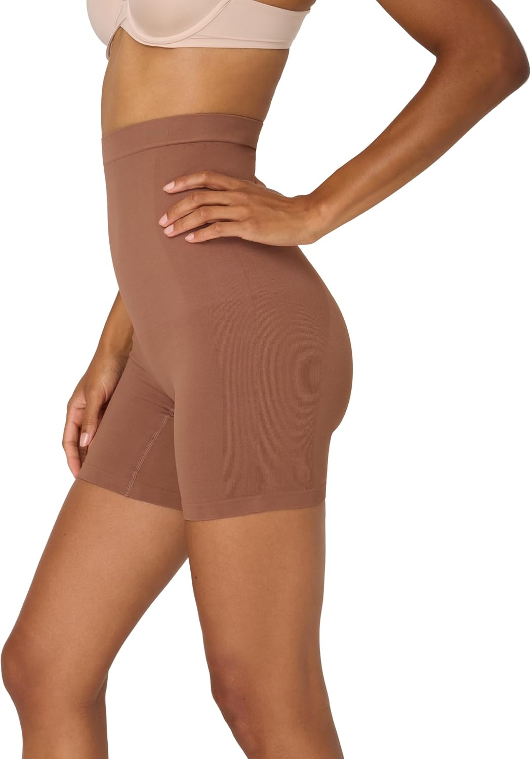 image:imageMaidenform Womens Shapewear for Women Firm Tummy Control Thigh Slimmer Shorts Waist Trainer Seamless SmoothingBronzed Chestnut