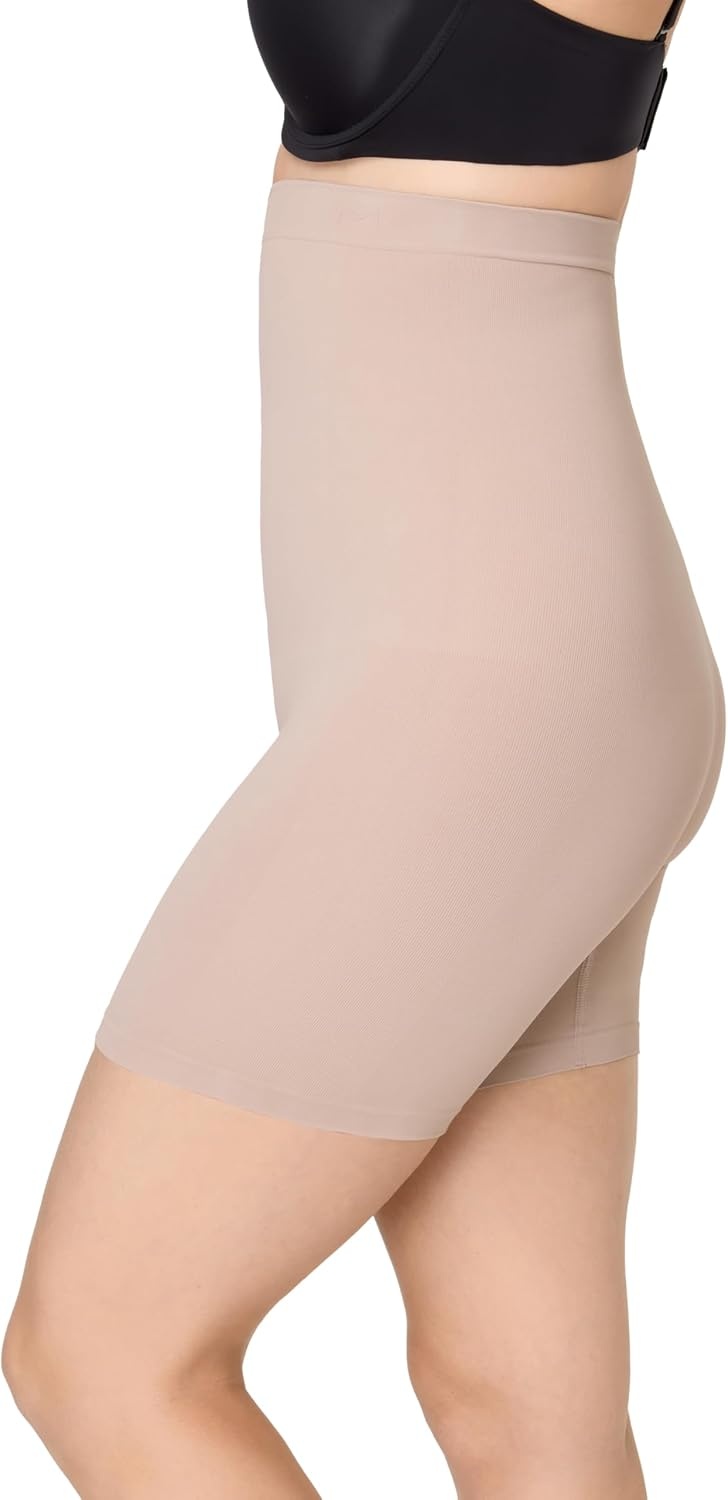 image:imageMaidenform Womens Shapewear for Women Firm Tummy Control Thigh Slimmer Shorts Waist Trainer Seamless SmoothingEvening Blush